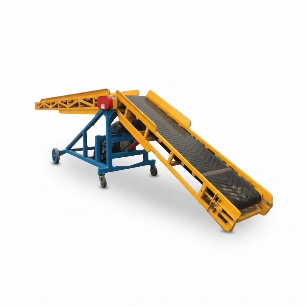 Loading / Unloading Rubber Belt Butterfly Conveyor industrial machinery